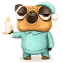 😴 emoji Мопс Халк Telegram sticker 21 of 30