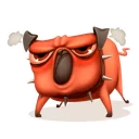 😡 emoji Мопс Халк Telegram sticker 13 of 30