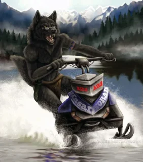 🤪 emoji эмо волки Telegram sticker 16 of 21