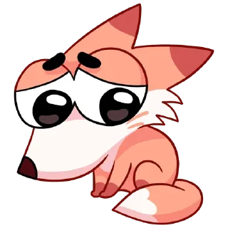 🦊 emoji Ливси без надписей @stickers_vk Telegram sticker 6 of 48