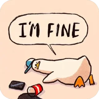 🫥 emoji Duck Telegram sticker 13 of 18