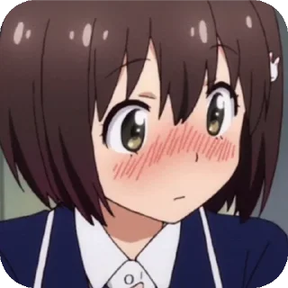 😳 emoji Anime girls shy Telegram sticker 21 of 73