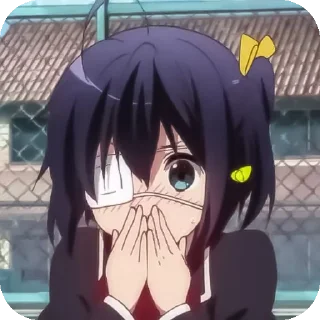😳 emoji Anime girls shy Telegram sticker 19 of 73
