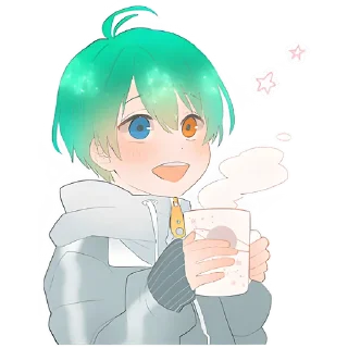 ☕ emoji Космос-кун @nyasticks Telegram sticker 5 of 17