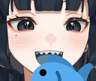 🐟 emoji Artemis of the BlueShark🦈Vtuber Telegram sticker 12 of 38