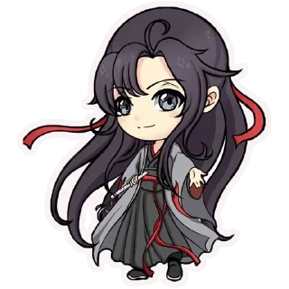❤️ emoji @anime_stickerr Магистр дьявольского культа Telegram sticker 14 of 40