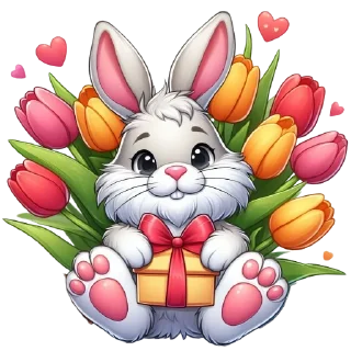 🐰 emoji @umamari 8 марта Telegram sticker 15 of 51