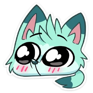 😊 emoji Минт @nyasticks Telegram sticker 6 of 49
