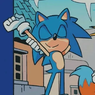 😌 emoji Sonic IDW comics!!! Telegram sticker 8 of 76