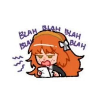 😬 emoji Limbus Company Telegram sticker 15 of 18