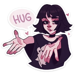 🤗 emoji Кортни; больше - @stickersvk18 Telegram sticker 6 of 48