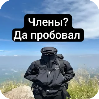 ⛰ emoji Я ГЕЙ Telegram sticker 7 of 12