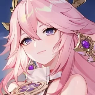 🌸 emoji ♡ Yae Miko ♡ Telegram sticker 5 of 120