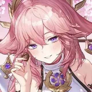 🌸 emoji ♡ Yae Miko ♡ Telegram sticker 11 of 120