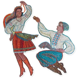 💃 emoji Ukrainian mosaics Telegram sticker 9 of 28