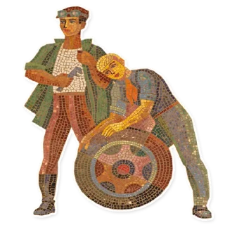 🚗 emoji Ukrainian mosaics Telegram sticker 16 of 28