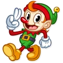 👋 emoji Christmas Elf Telegram sticker 5 of 30