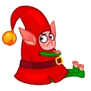 ☹️ emoji Christmas Elf Telegram sticker 10 of 21