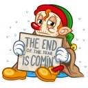 😔 emoji Christmas Elf Telegram sticker 23 of 30