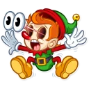 Sticker from Christmas Elf