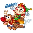 😃 emoji Christmas Elf Telegram sticker 6 of 30