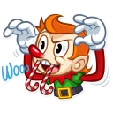 😝 emoji Christmas Elf Telegram sticker 11 of 30