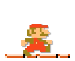 Sticker from Mario: 8 bit