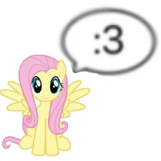 🥰 emoji Флаттершай|плм| Telegram sticker 20 of 87