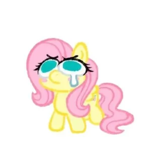 😢 emoji Флаттершай|плм| Telegram sticker 14 of 87