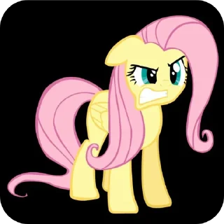 😡 emoji Флаттершай|плм| Telegram sticker 5 of 87