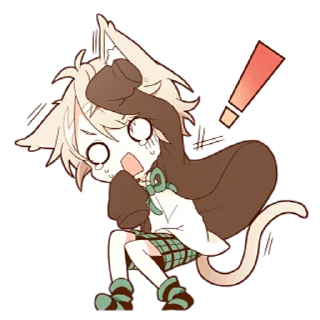 😱 emoji Некомими–кун @nyasticks Telegram sticker 9 of 41