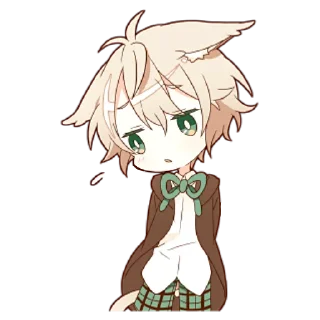 🤨 emoji Некомими–кун @nyasticks Telegram sticker 11 of 41
