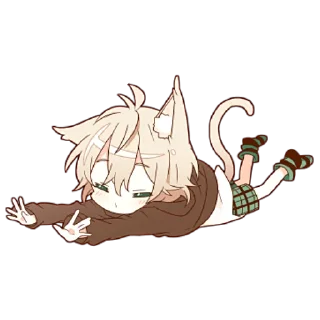 🙂 emoji Некомими–кун @nyasticks Telegram sticker 15 of 41