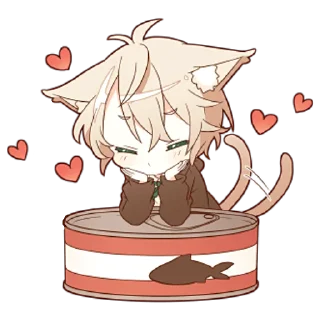 🥰 emoji Некомими–кун @nyasticks Telegram sticker 10 of 41