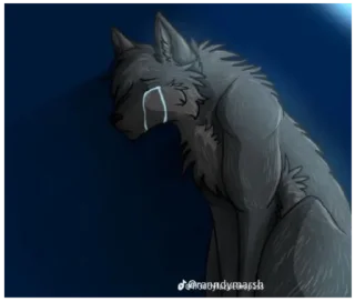 🐺 emoji Эмо вовк Telegram sticker 14 of 35