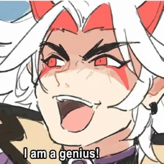 🐮 emoji Arataki Uno Itto💛 Telegram sticker 13 of 32