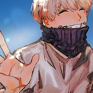 Sticker from just fav inumaki