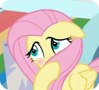 🌟 emoji Fluttershy @stickerpacksfan Telegram sticker 7 of 25