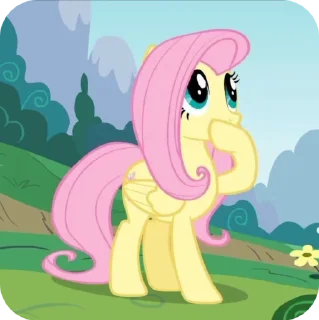 🌟 emoji Fluttershy @stickerpacksfan Telegram sticker 11 of 25