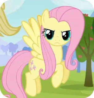 🌟 emoji Fluttershy @stickerpacksfan Telegram sticker 17 of 25