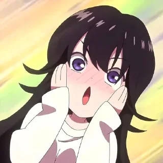 😮 emoji Причина полюбить её @anime_stickerr Telegram sticker 13 of 20