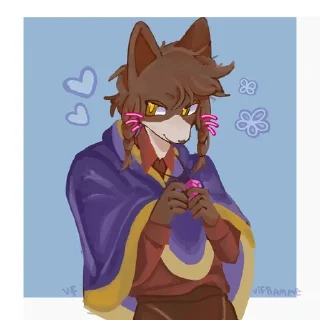 🦊 emoji FaradeyYellowFire Telegram sticker 24 of 94
