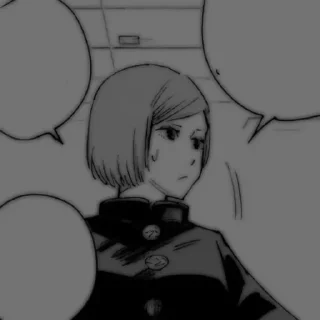😶 emoji Kugisaki Nobara @anime_sticks Telegram sticker 19 of 40