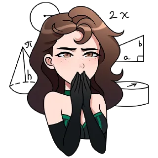 🤓 emoji Гермиона Академия Икс @oshalevshaya Telegram sticker 3 of 13