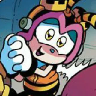 😊 emoji Charmy the bee (@sonic_the_hednehog) Telegram sticker 16 of 27
