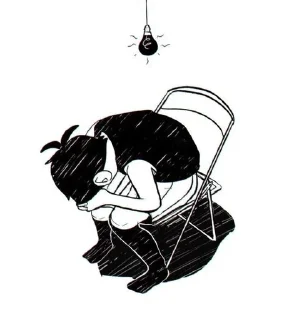 😔 emoji Cursed OMORI @SleepyHero Telegram sticker 3 of 101