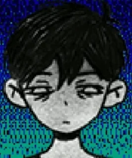 😓 emoji Cursed OMORI @SleepyHero Telegram sticker 18 of 101
