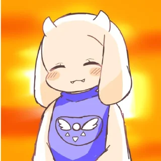 Sticker from ᴛᴏʀɪᴇʟ ʙʏ : @stickers_undertale