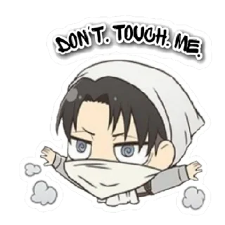 🦠 emoji Levi Ackerman Telegram sticker 13 of 31