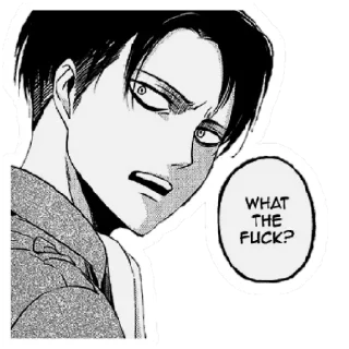 🤬 emoji Levi Ackerman Telegram sticker 19 of 31
